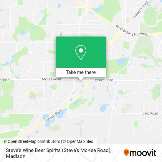 Steve's Wine Beer Spirits (Steve's McKee Road) map