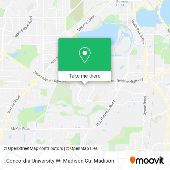 Concordia University Wi-Madison Ctr map