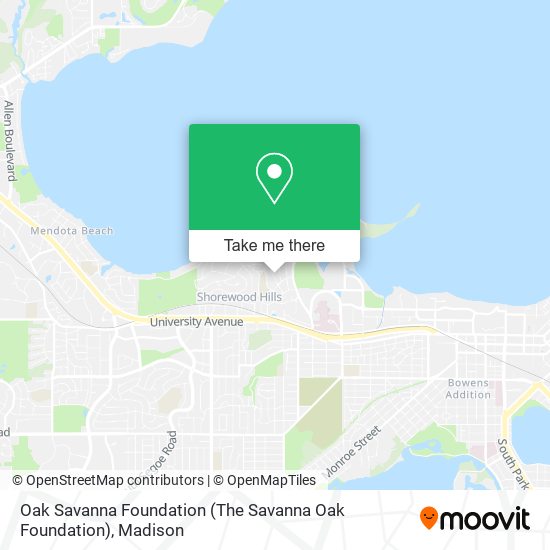 Oak Savanna Foundation map