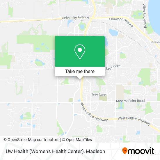 Uw Health (Women's Health Center) map