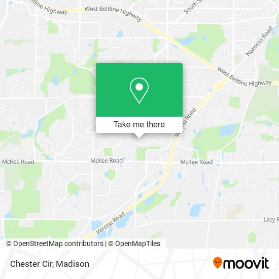 Chester Cir map