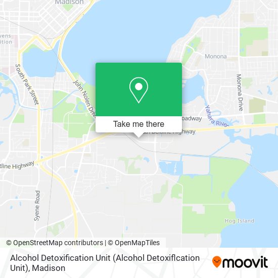 Mapa de Alcohol Detoxification Unit (Alcohol Detoxiflcation Unit)