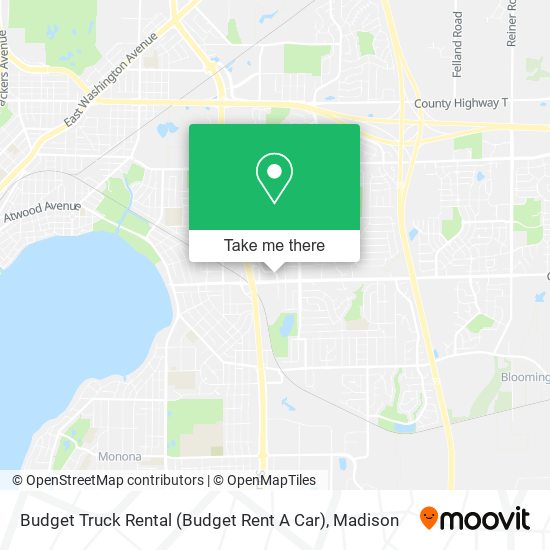 Budget Truck Rental (Budget Rent A Car) map