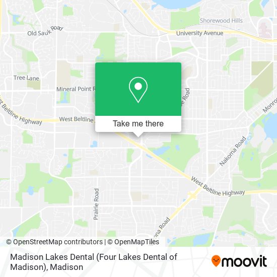 Madison Lakes Dental (Four Lakes Dental of Madison) map