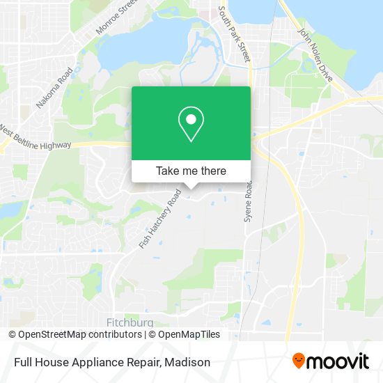 Full House Appliance Repair map