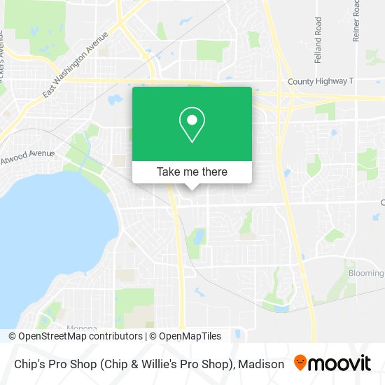 Chip's Pro Shop map