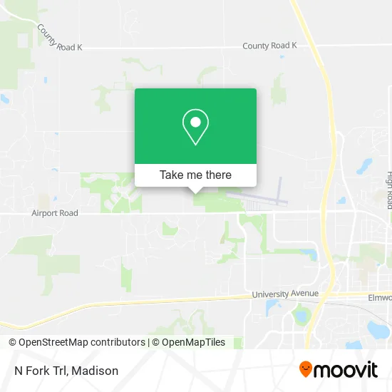 N Fork Trl map