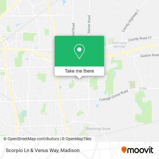 Scorpio Ln & Venus Way map
