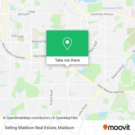 Selling Madison Real Estate map