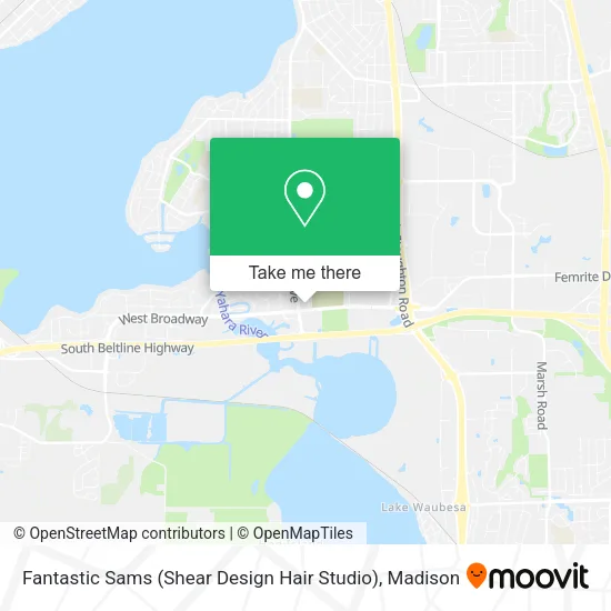 Fantastic Sams (Shear Design Hair Studio) map