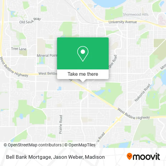 Bell Bank Mortgage, Jason Weber map