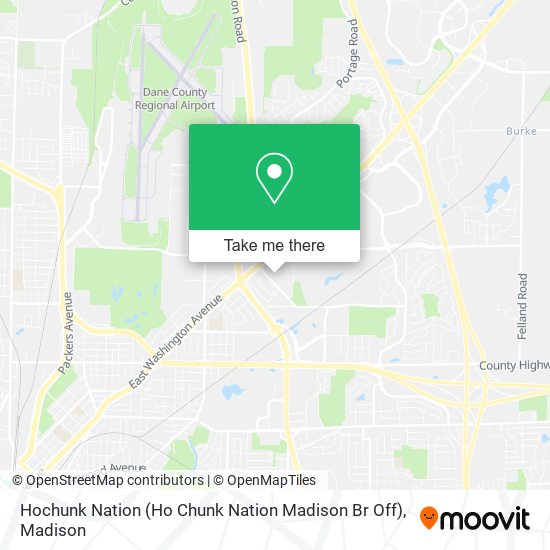 Hochunk Nation (Ho Chunk Nation Madison Br Off) map