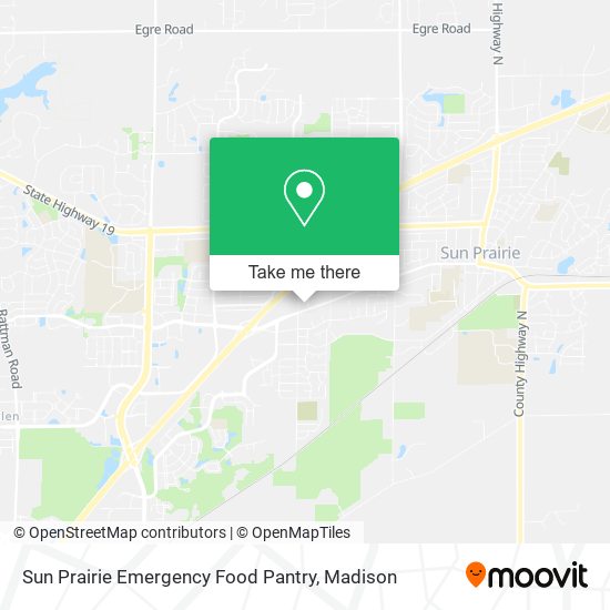 Sun Prairie Emergency Food Pantry map