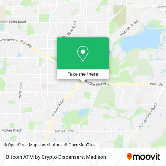 Bitcoin ATM by Crypto Dispensers map