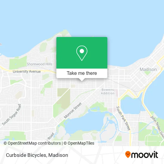 Curbside Bicycles map