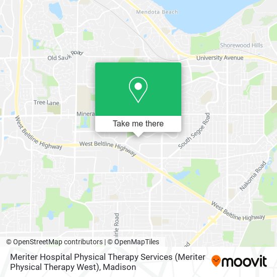 Meriter Hospital Physical Therapy Services (Meriter Physical Therapy West) map