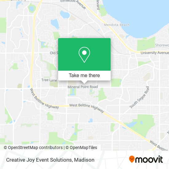 Mapa de Creative Joy Event Solutions