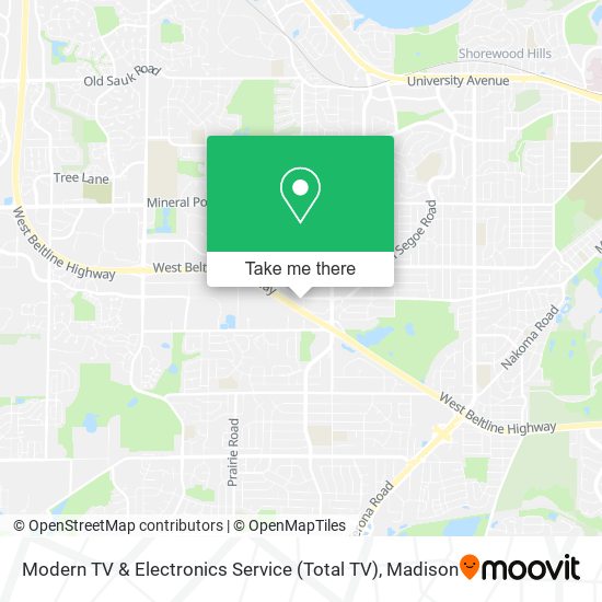 Modern TV & Electronics Service (Total TV) map