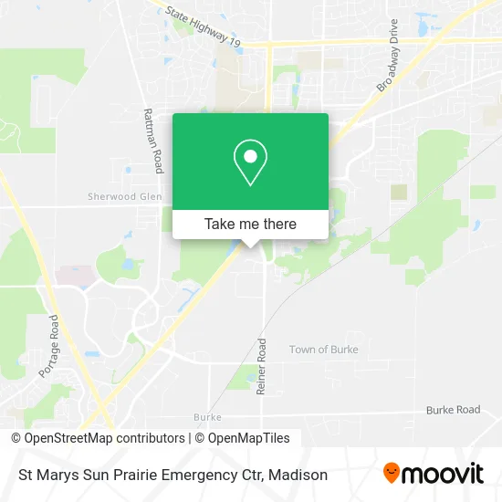 St Marys Sun Prairie Emergency Ctr map