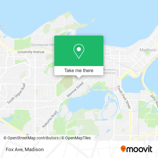 Fox Ave map