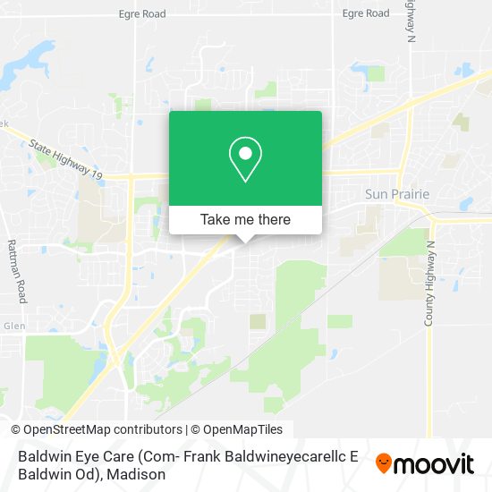 Baldwin Eye Care (Com- Frank Baldwineyecarellc E Baldwin Od) map