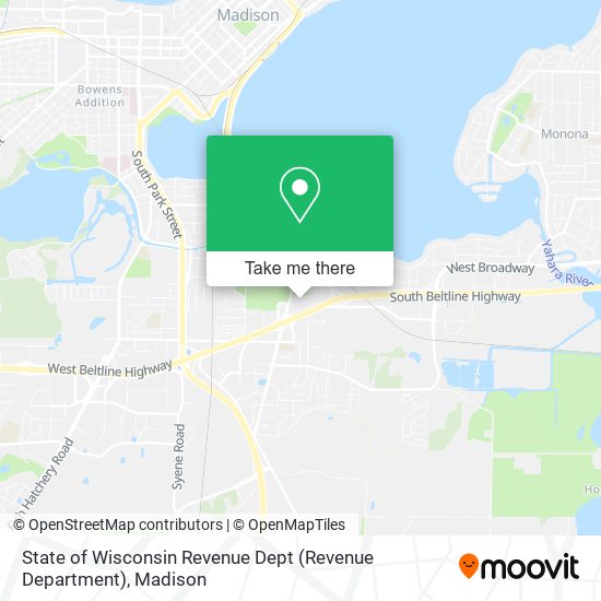 State of Wisconsin Revenue Dept (Revenue Department) map