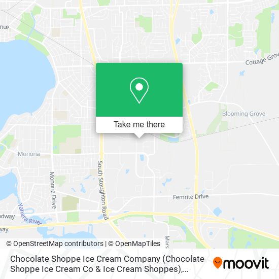 Mapa de Chocolate Shoppe Ice Cream Company (Chocolate Shoppe Ice Cream Co & Ice Cream Shoppes)