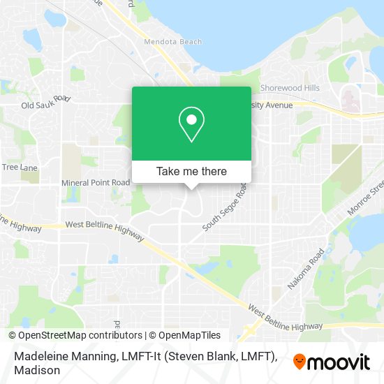 Madeleine Manning, LMFT-It (Steven Blank, LMFT) map