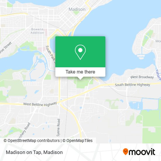 Madison on Tap map