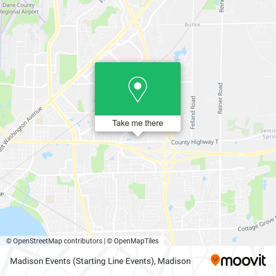 Madison Events (Starting Line Events) map