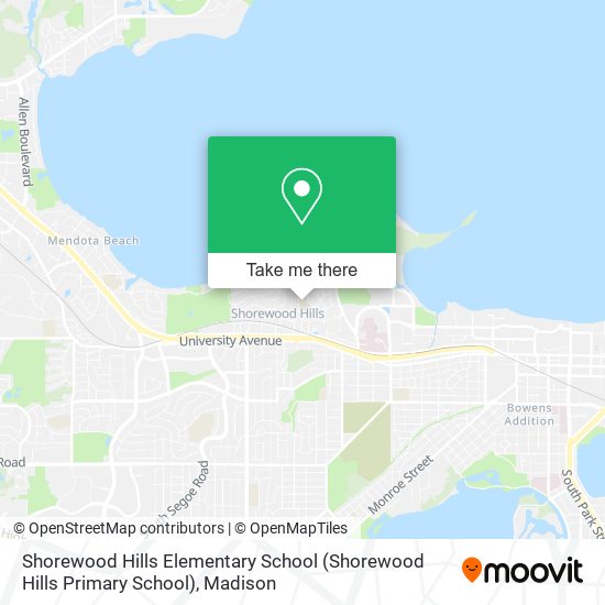 Shorewood Hills Elementary School map