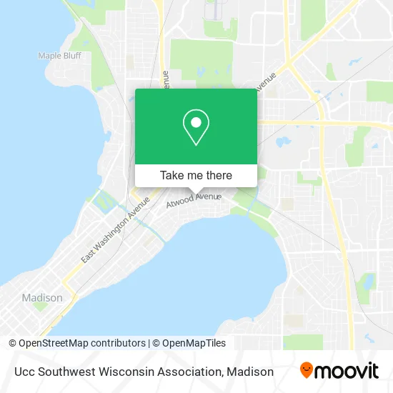 Mapa de Ucc Southwest Wisconsin Association