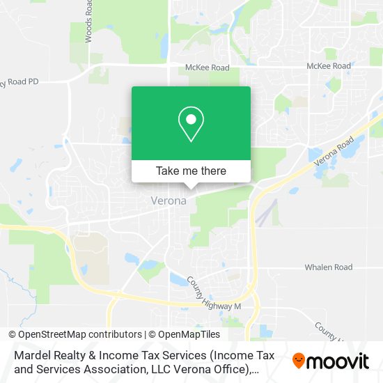 Mapa de Mardel Realty & Income Tax Services (Income Tax and Services Association, LLC Verona Office)