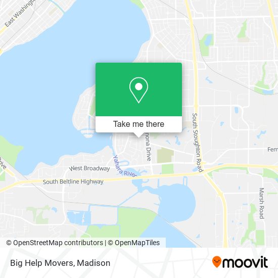 Big Help Movers map