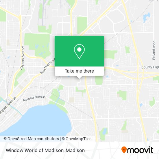 Window World of Madison map