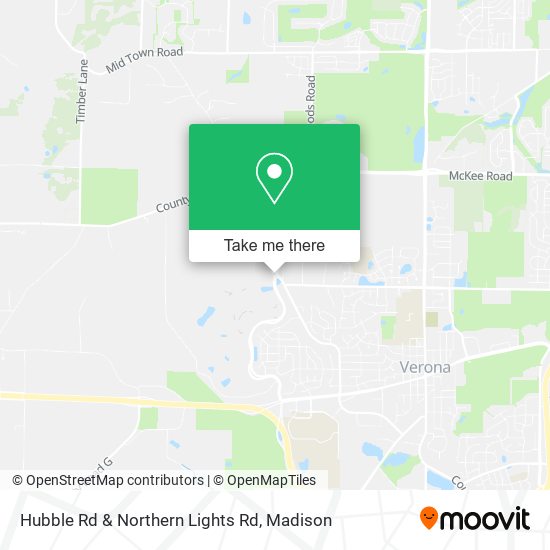 Hubble Rd & Northern Lights Rd map