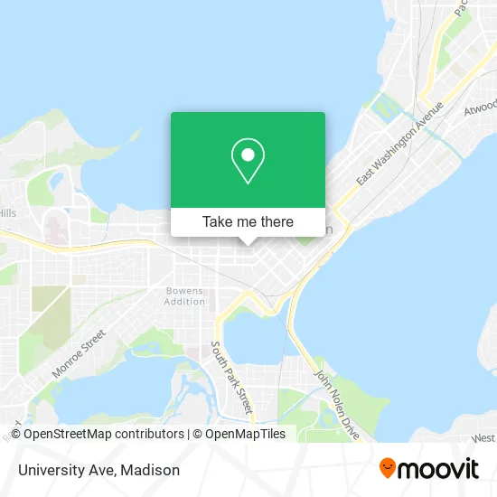 University Ave map