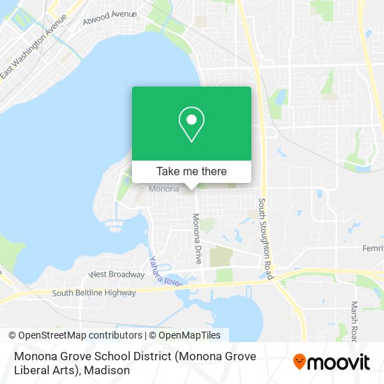 Mapa de Monona Grove School District (Monona Grove Liberal Arts)