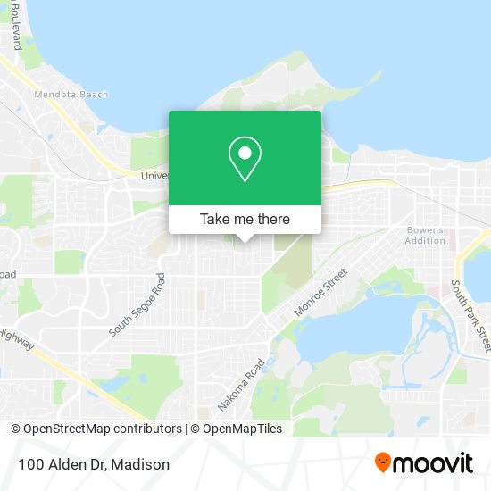 Mapa de 100 Alden Dr