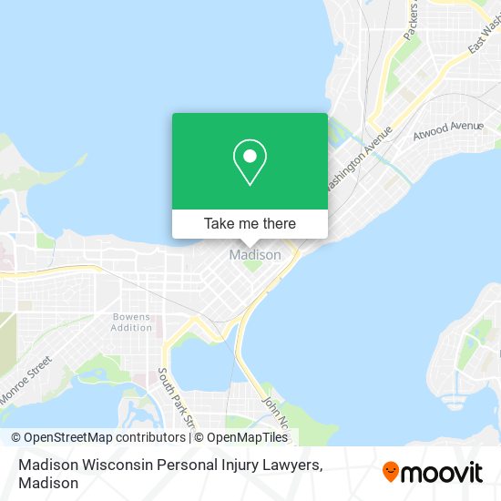 Madison Wisconsin Personal Injury Lawyers map