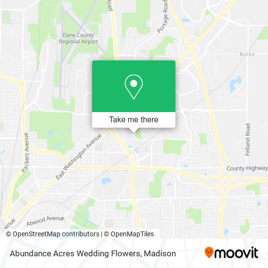 Abundance Acres Wedding Flowers map