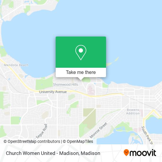 Church Women United - Madison map