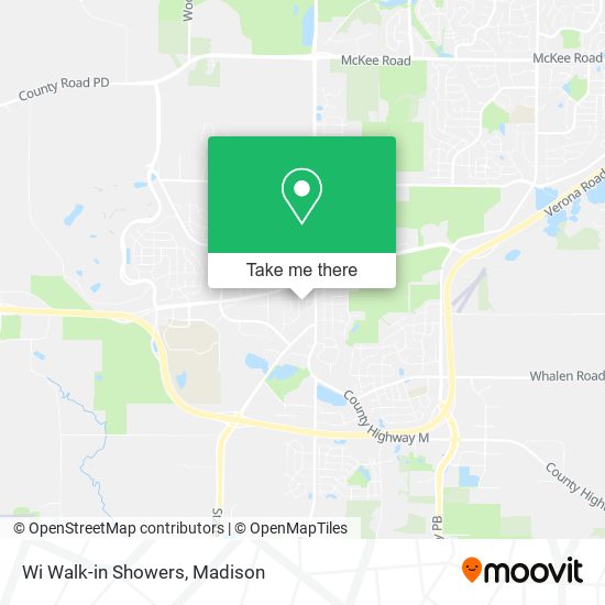 Wi Walk-in Showers map