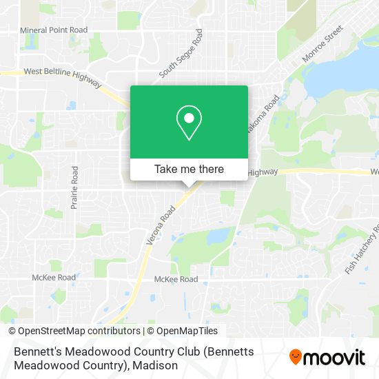 Bennett's Meadowood Country Club (Bennetts Meadowood Country) map