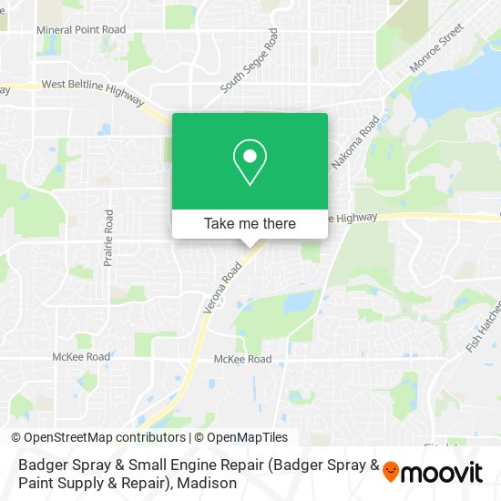 Mapa de Badger Spray & Small Engine Repair (Badger Spray & Paint Supply & Repair)