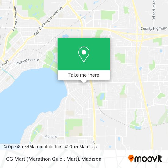 CG Mart (Marathon Quick Mart) map