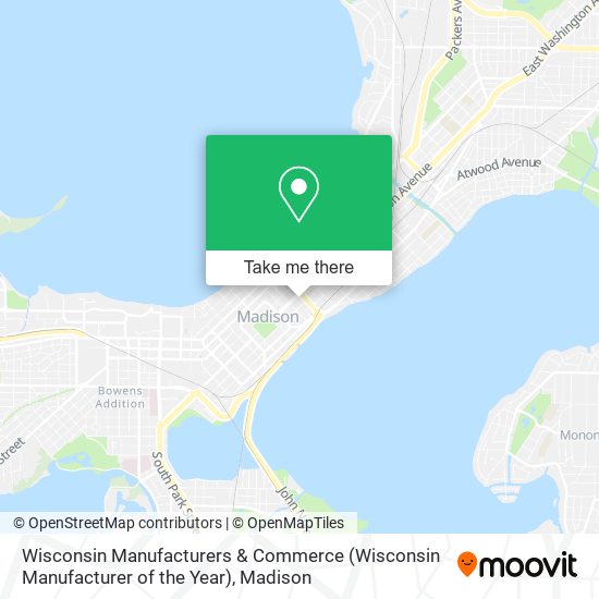 Wisconsin Manufacturers & Commerce (Wisconsin Manufacturer of the Year) map