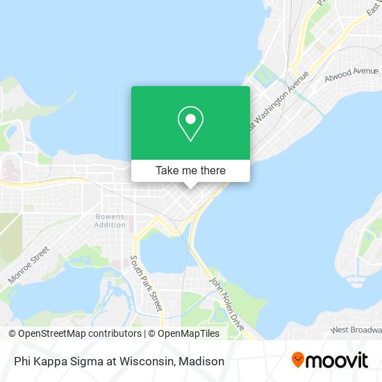 Phi Kappa Sigma at Wisconsin map