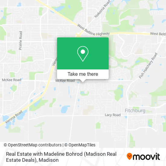 Real Estate with Madeline Bohrod (Madison Real Estate Deals) map