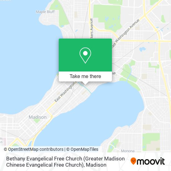 Bethany Evangelical Free Church (Greater Madison Chinese Evangelical Free Church) map